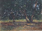 Claude Monet Wald von Fontainbleau oil painting reproduction